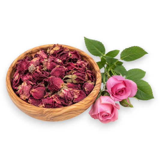 Rose Blossoms with Calyx Dried » Natural Rabbit Food & Species-Appropriate Rodent Food for Small Animals